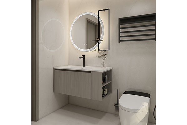 High Quality Design Vanity Bathroom Mirror Modern Wall Mounted Bathroom Cabinet With Plywood Material