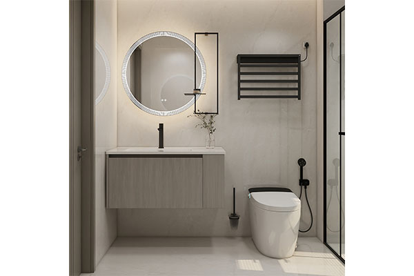 High Quality Design Vanity Bathroom Mirror Modern Wall Mounted Bathroom Cabinet With Plywood Material