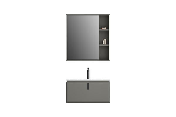 2024 Modern Factory Wholesale Plywood Bathroom Vanity Modern And Durable Cabinet With Basin And Mirror