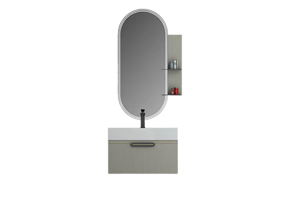 Antique Wall Mounted Plywood Bathroom Vanity Set Mirror Cabinets With Sink For Hotel And Apartment Bathroom Cabinet