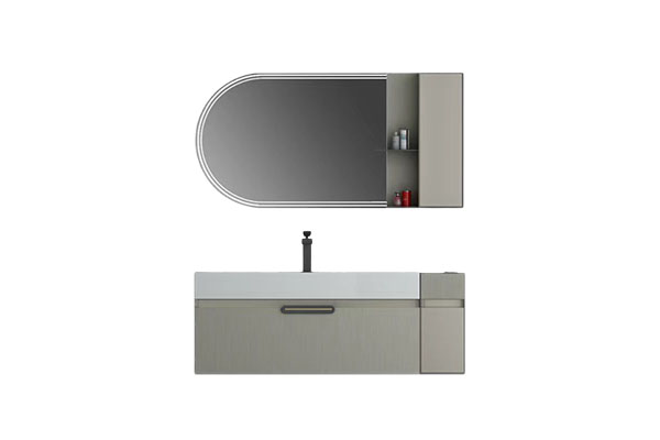 Antique Wall Mounted Plywood Bathroom Vanity Set Mirror Cabinets With Sink For Hotel And Apartment Bathroom Cabinet