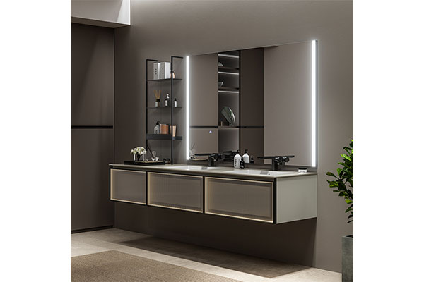 Best Quality Luxury Glass Bathroom Cabinets With Mirror Modern Bathroom Cabinet For Hotel Home Bathroom Accessories