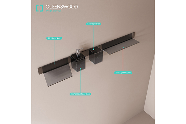 Queenswood Bathroom Storage Shelf: Modern Design & Practical Utility